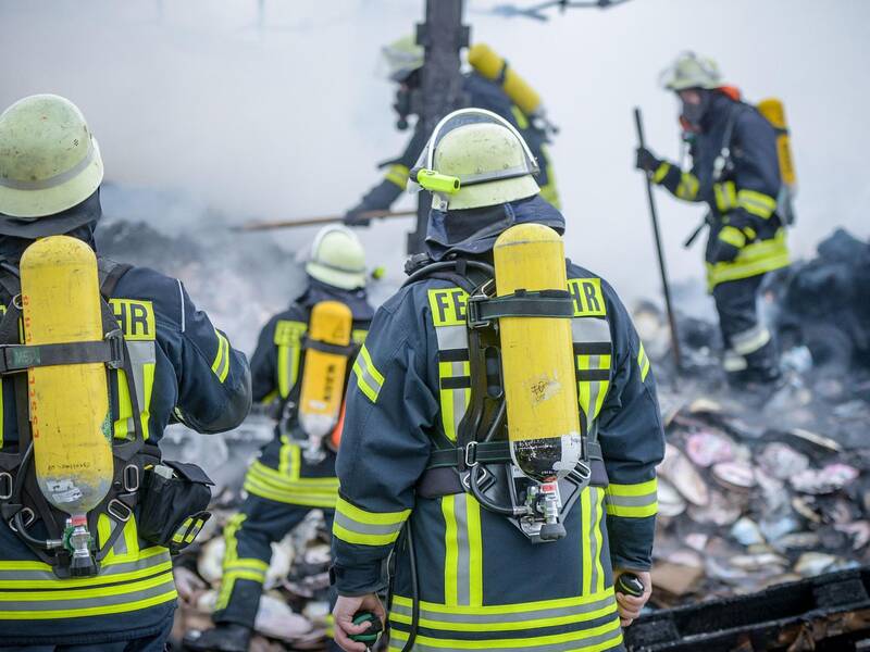 Feuerwehrmänner im Einsatz
