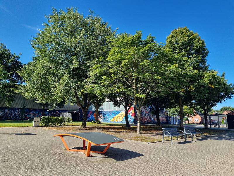Spielgeräte auf dem Campus Großheide