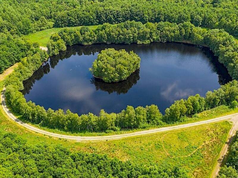 Auf dem Bild sieht man den Königskeil. Der Königskeil ist ein zur Gemeinde Großheide gehörendes Gebiet in Ostfriesland. Seinen Namen erhielt er durch seine besondere Form. Das Gemeindegebiet ragt hier keilförmig nach Westen.
