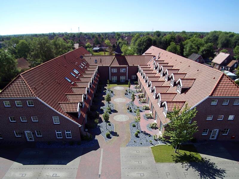 Luftaufnahme vom PeterEi in Großheide