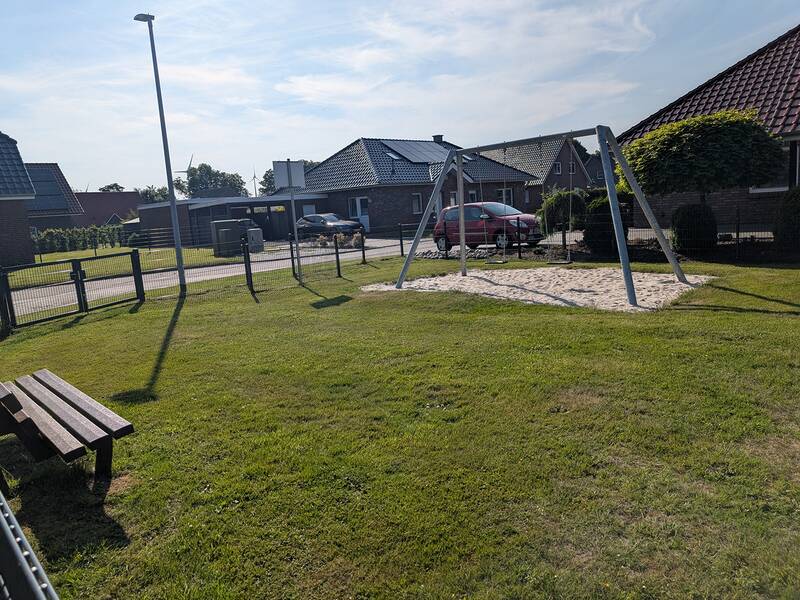 Abbildung von Spielgeräten auf dem Spielplatz Kuperkamp