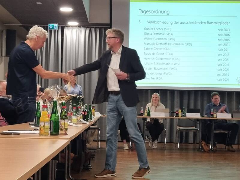 Gemeinderatssitzung am 22.10.2026 - Verabschiedung von Ratsmitgliedern